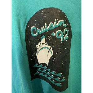Vtg Cruising 92 Gaylord HS Men’s Sz XL T Shirt Short‎ Sleeve Green Screen Stars